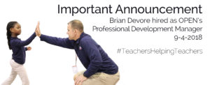 Brian Devore OPEN's Professional Development Manager